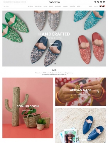 eCommerce website: Bohemia