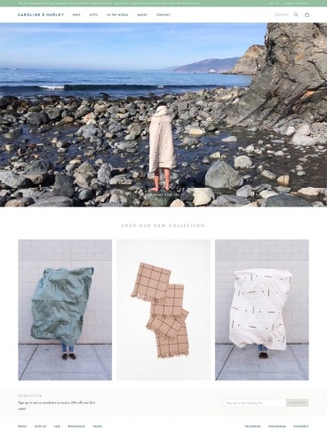 eCommerce website: Caroline Z Hurley