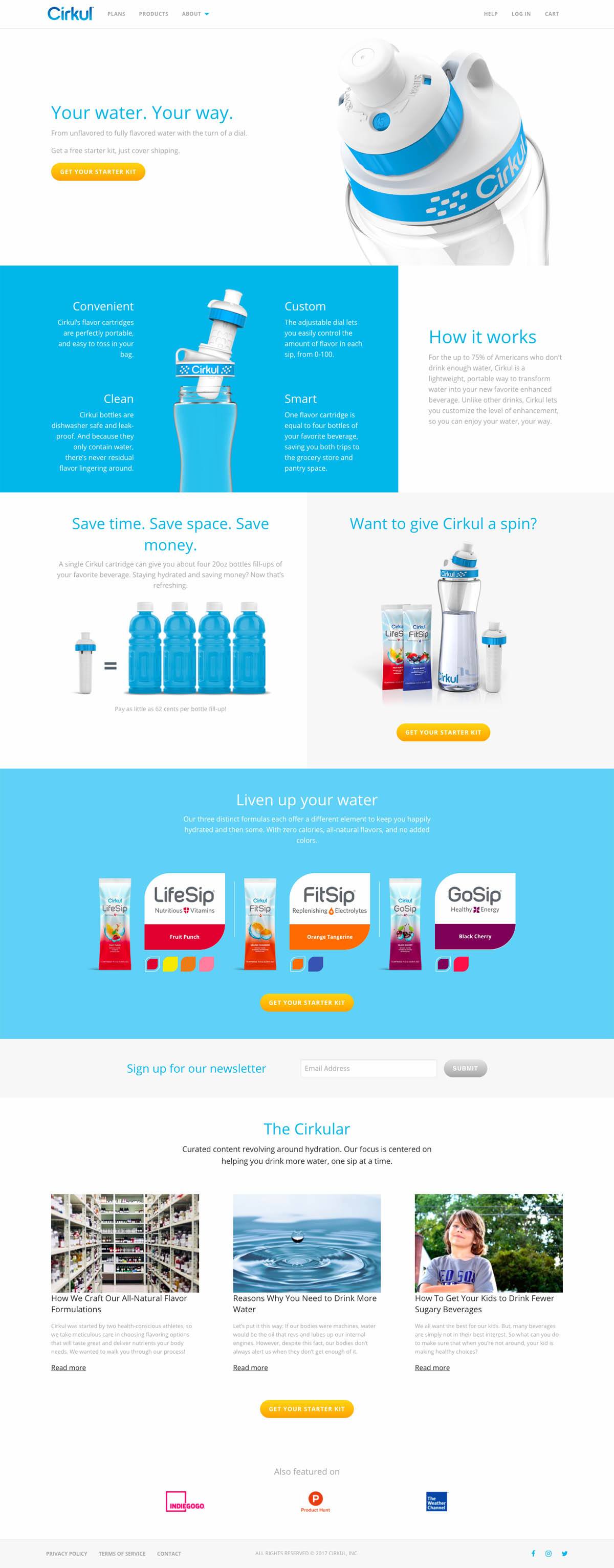 eCommerce website: Cirkul