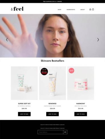 eCommerce website: Feel Beauty