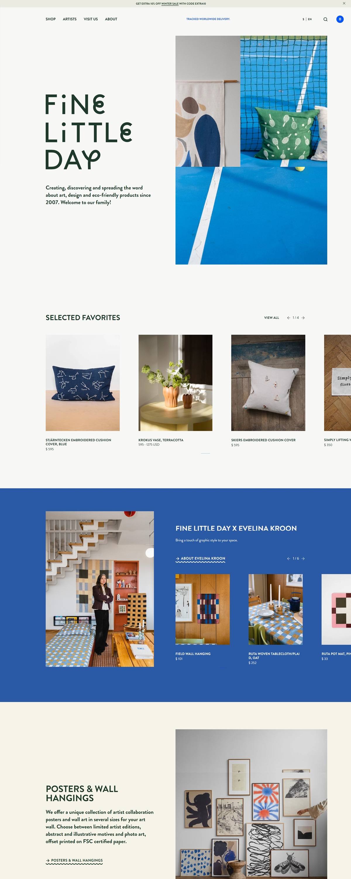 eCommerce website: Fine Little Day