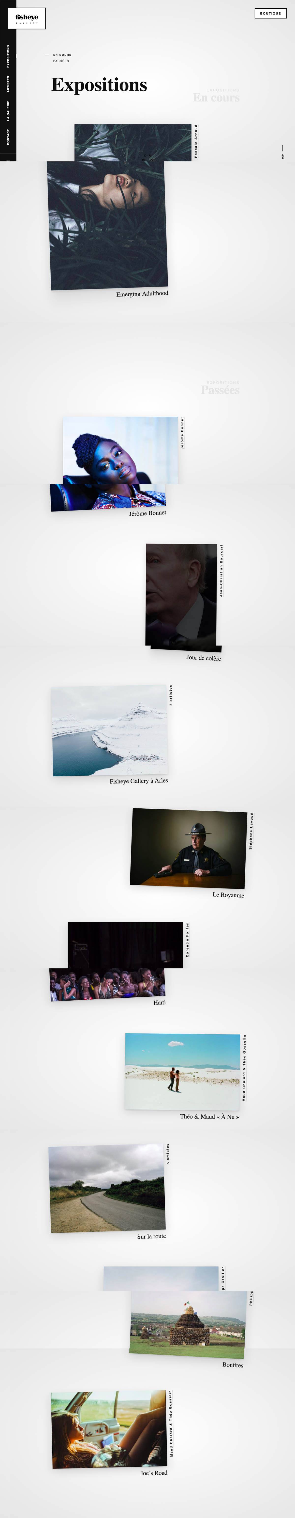 eCommerce website: Fisheye Gallery