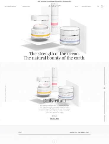 eCommerce website: Juvente DC