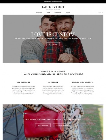 eCommerce website: Laudi Vidni