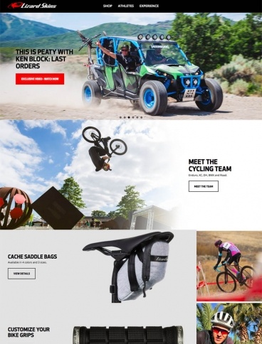 eCommerce website: Lizard Skins Cycling