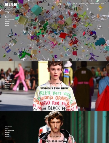 eCommerce website: MSGM