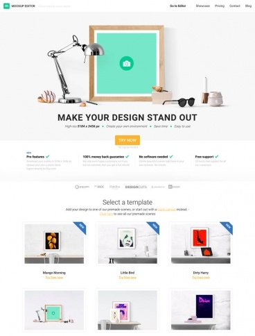 eCommerce website: Mockup Editor