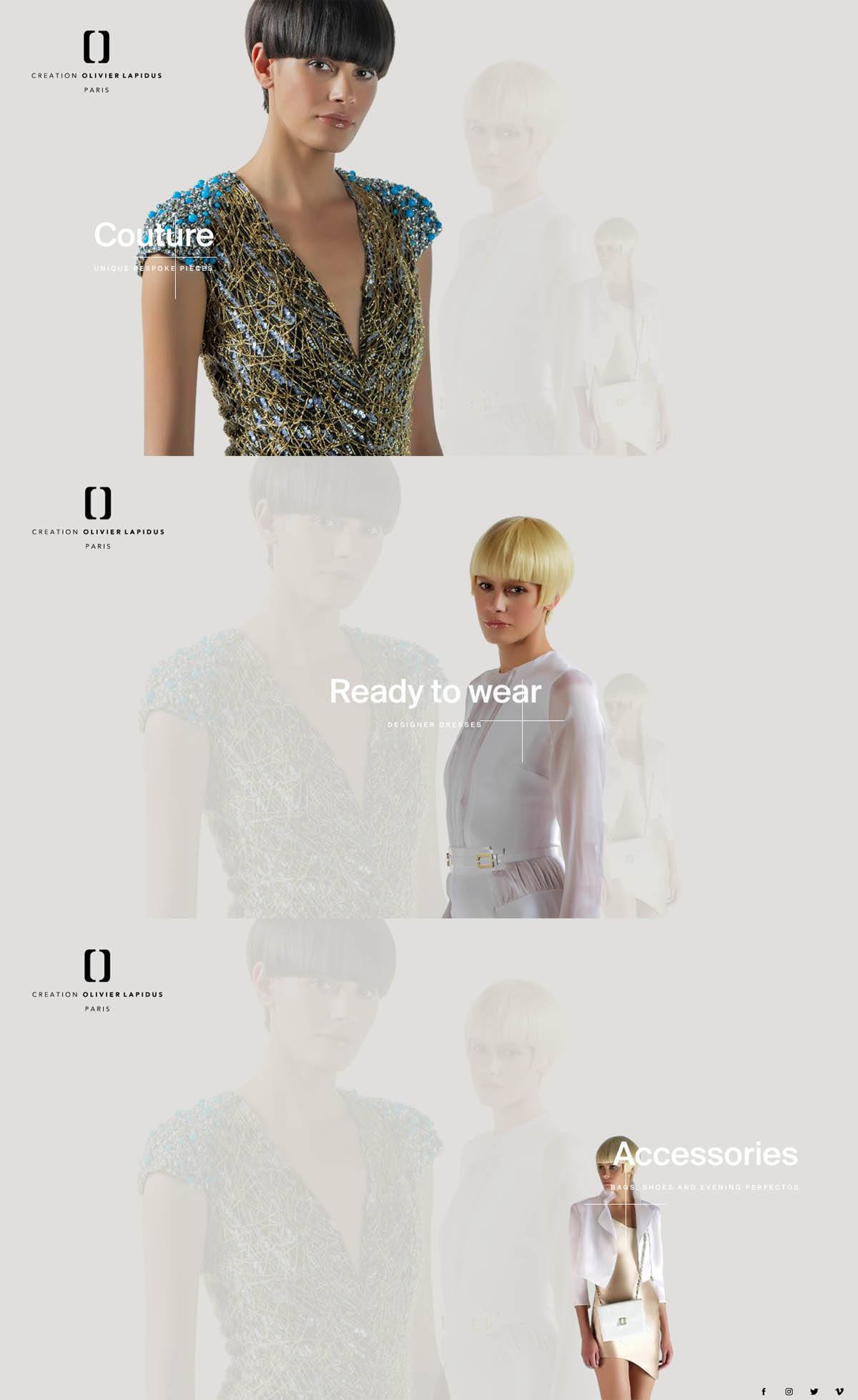 eCommerce website: Olivier Lapidus