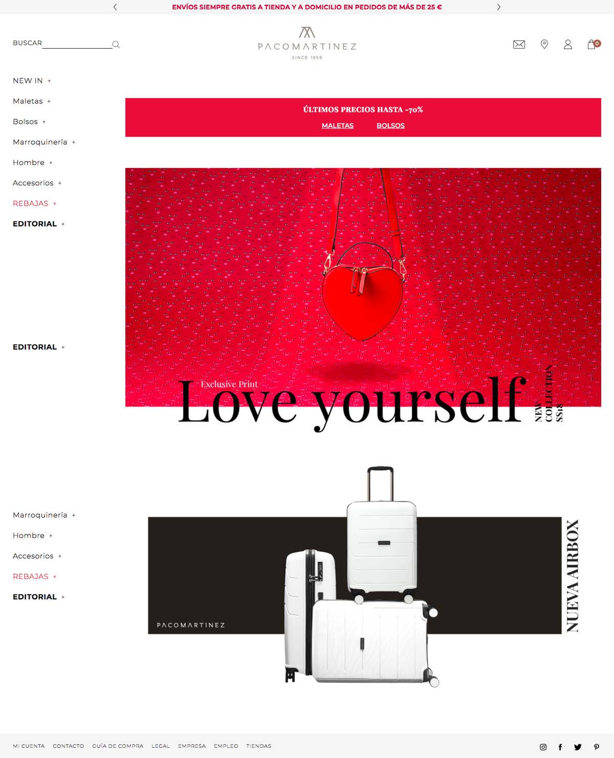 eCommerce website: Pacomartinez