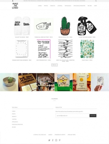 eCommerce website: People I’ve Loved
