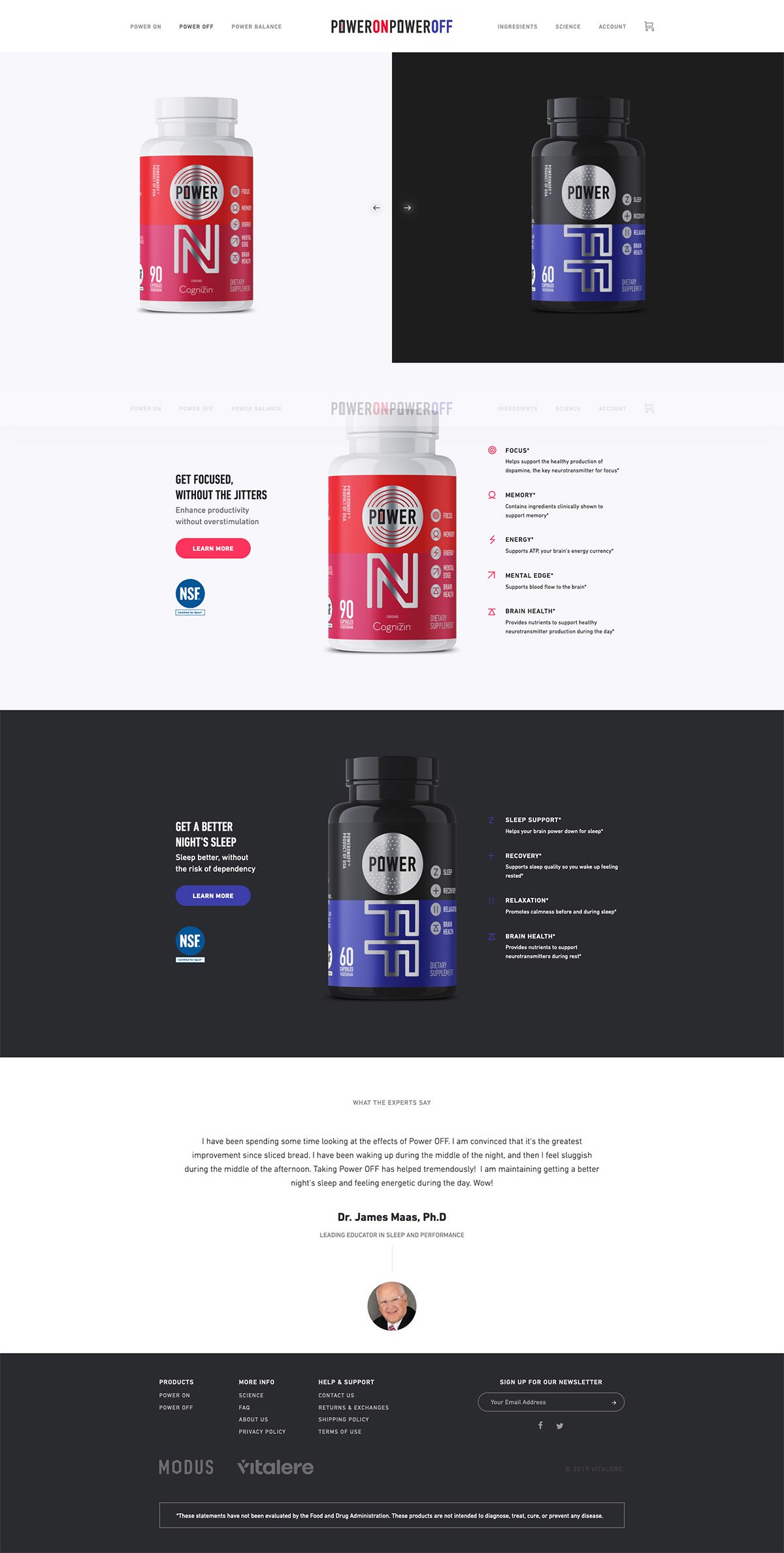 eCommerce website: Modus Nutrition