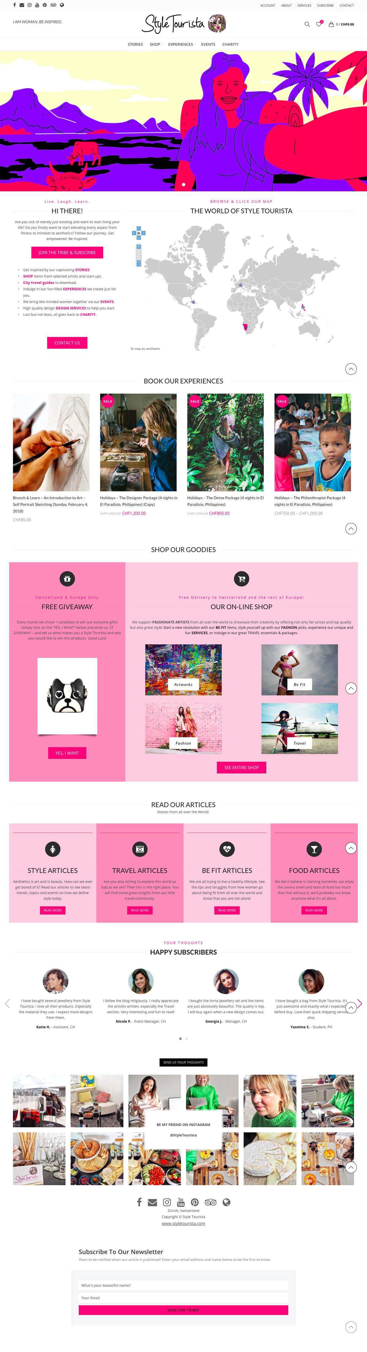 eCommerce website: Style Tourista