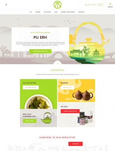 eCommerce website: TeaLao