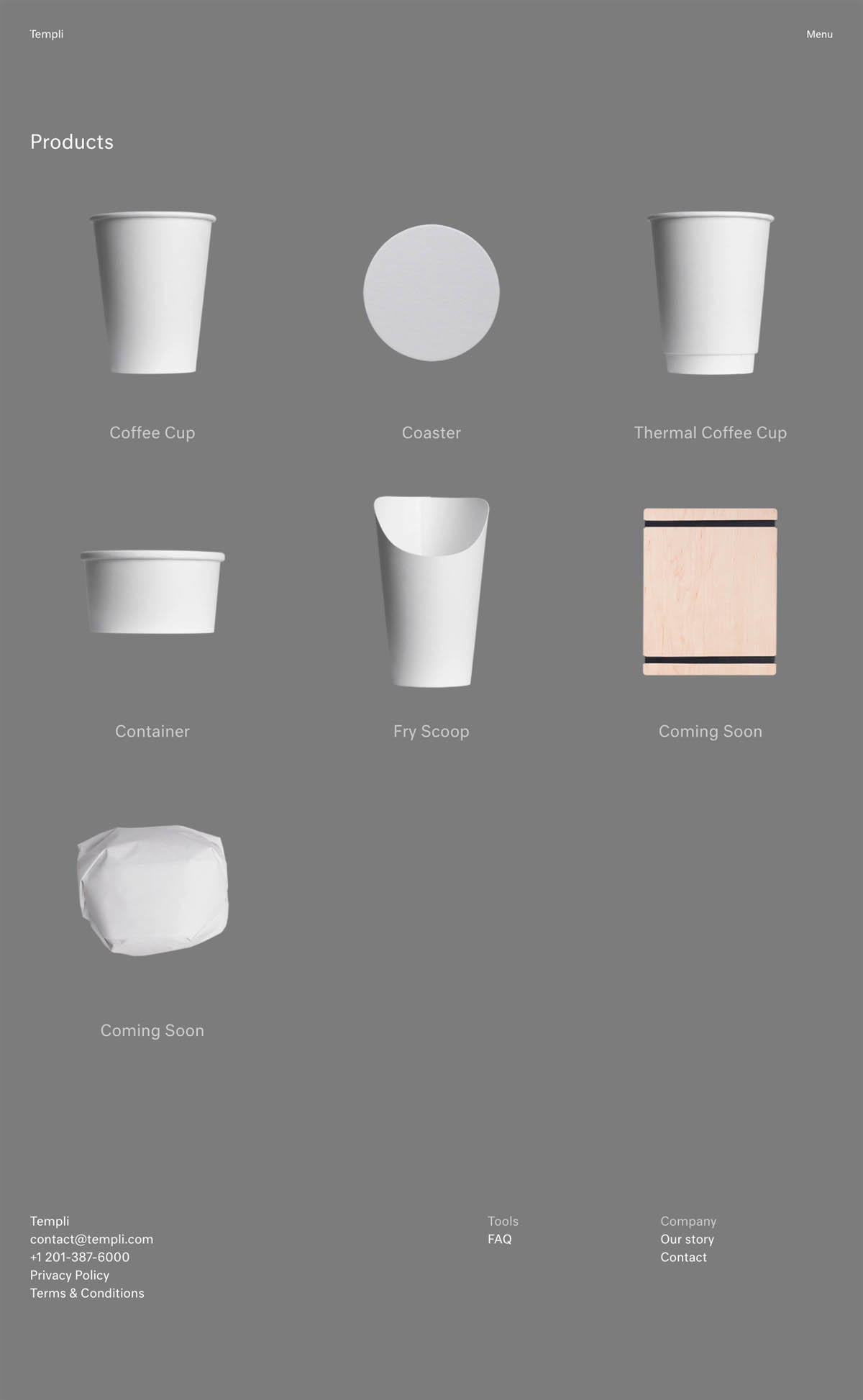 eCommerce website: Templi