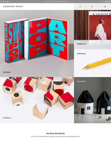 eCommerce website: Counter-Print