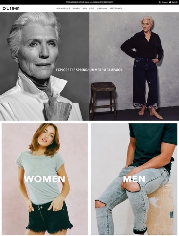 eCommerce website: DL1961 Premium Denim