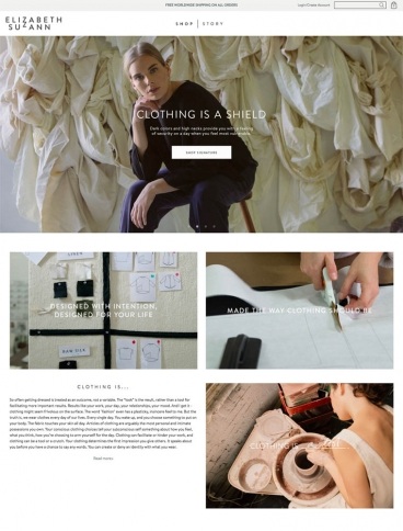 eCommerce website: Elizabeth Suzann