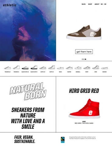 eCommerce website: Ethletic