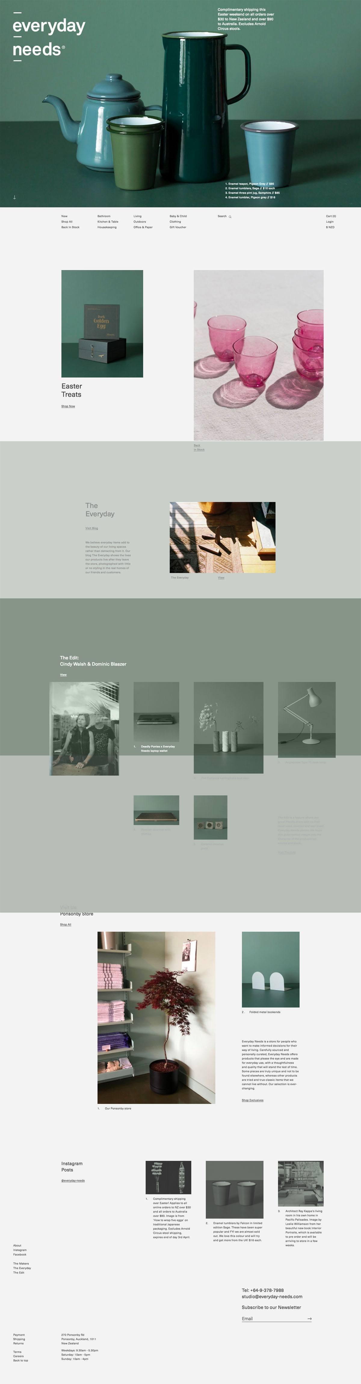 eCommerce website: Everyday Needs