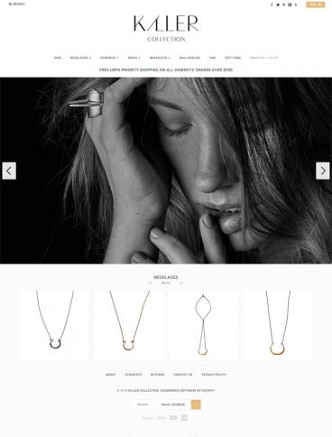 eCommerce website: K/LLERCOLLECTION