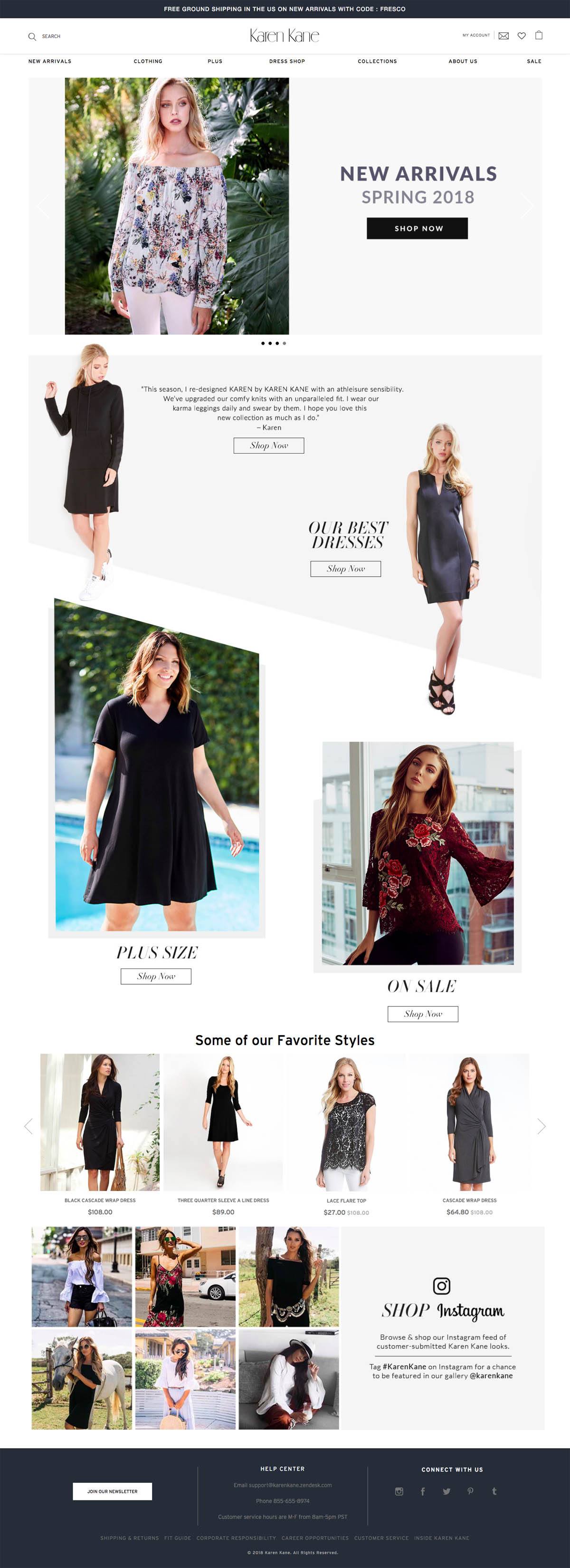 eCommerce website: Karen Kane