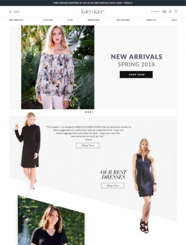 eCommerce website: Karen Kane