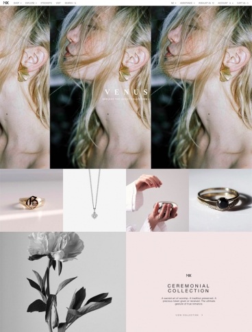 eCommerce website: Meadowlark Jewellery