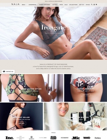 eCommerce website: Naja