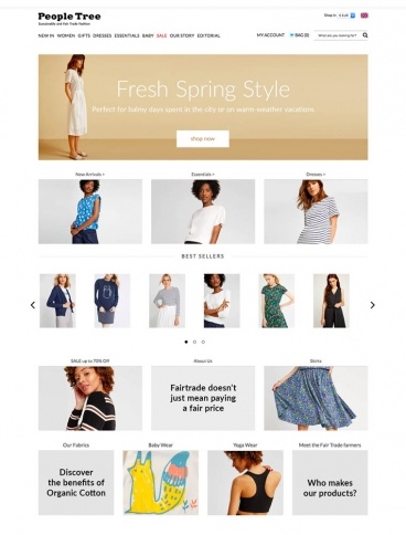 eCommerce website: People Tree