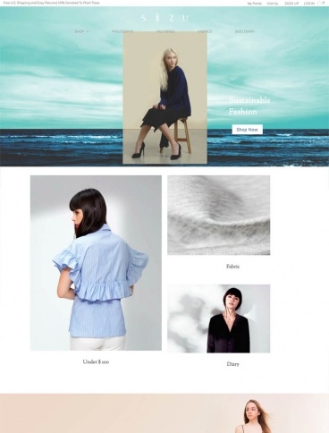 eCommerce website: SiiZU