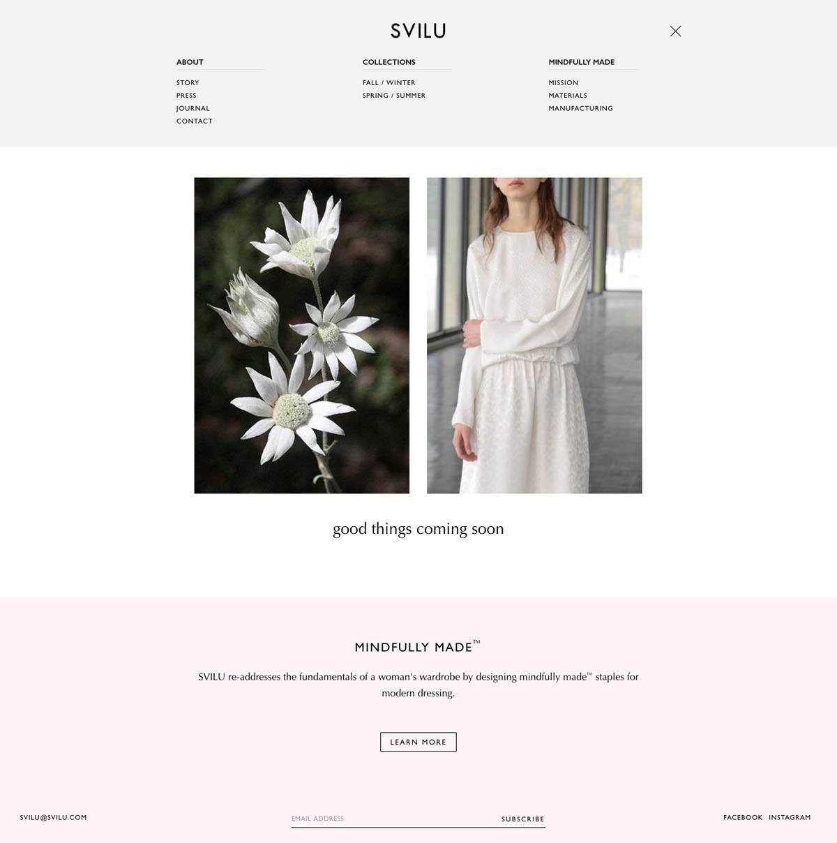 eCommerce website: Svilu