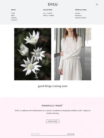 eCommerce website: Svilu
