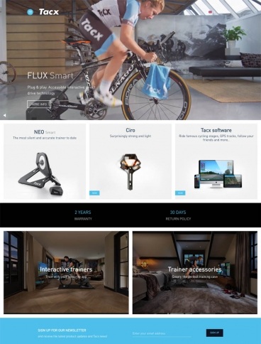 eCommerce website: Tacx