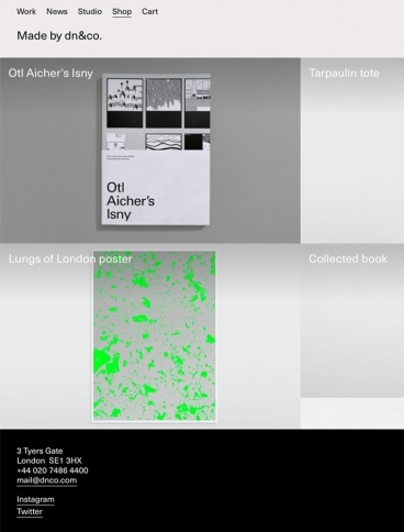 eCommerce website: dn&co.