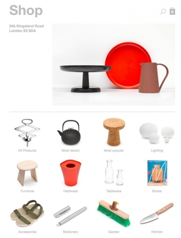 eCommerce website: Jasper Morrison Shop