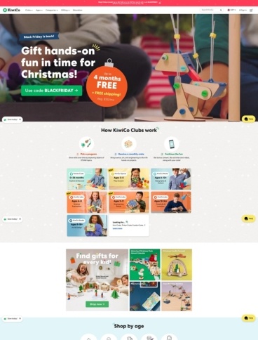 eCommerce website: KiwiCo