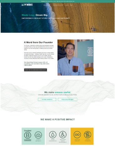 eCommerce website: LOOPTWORKS