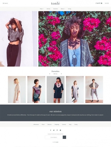 eCommerce website: tonlé