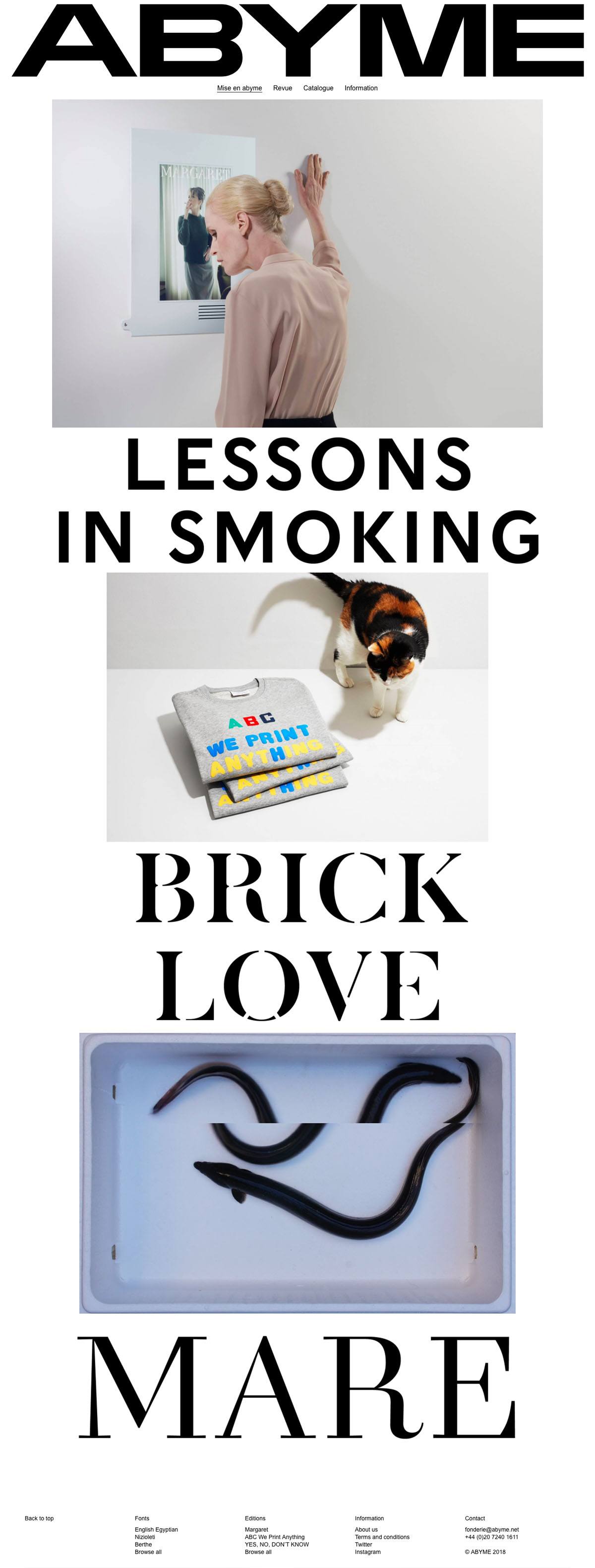 eCommerce website: ABYME