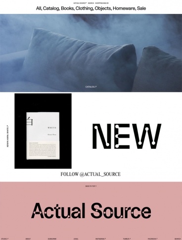 eCommerce website: Actual Source