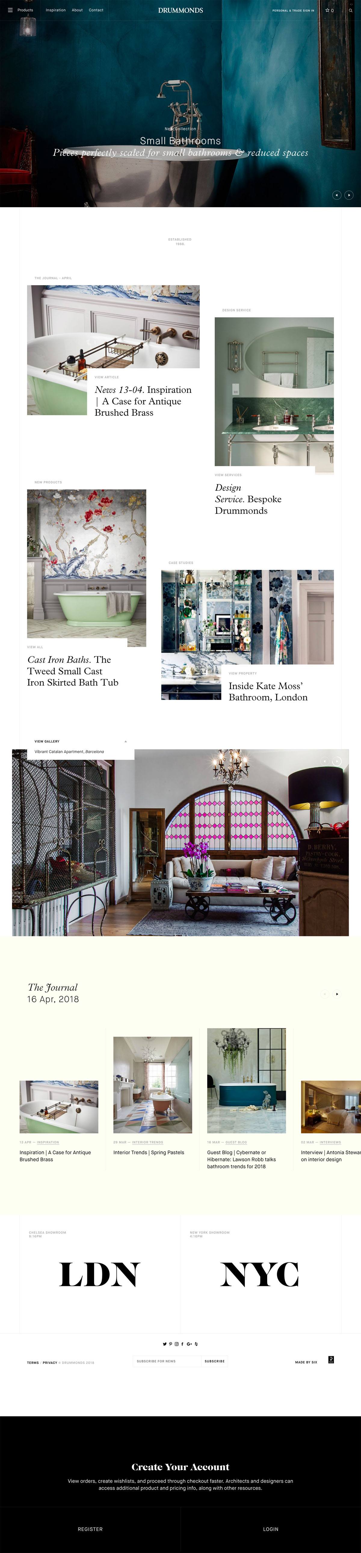 eCommerce website: Drummonds