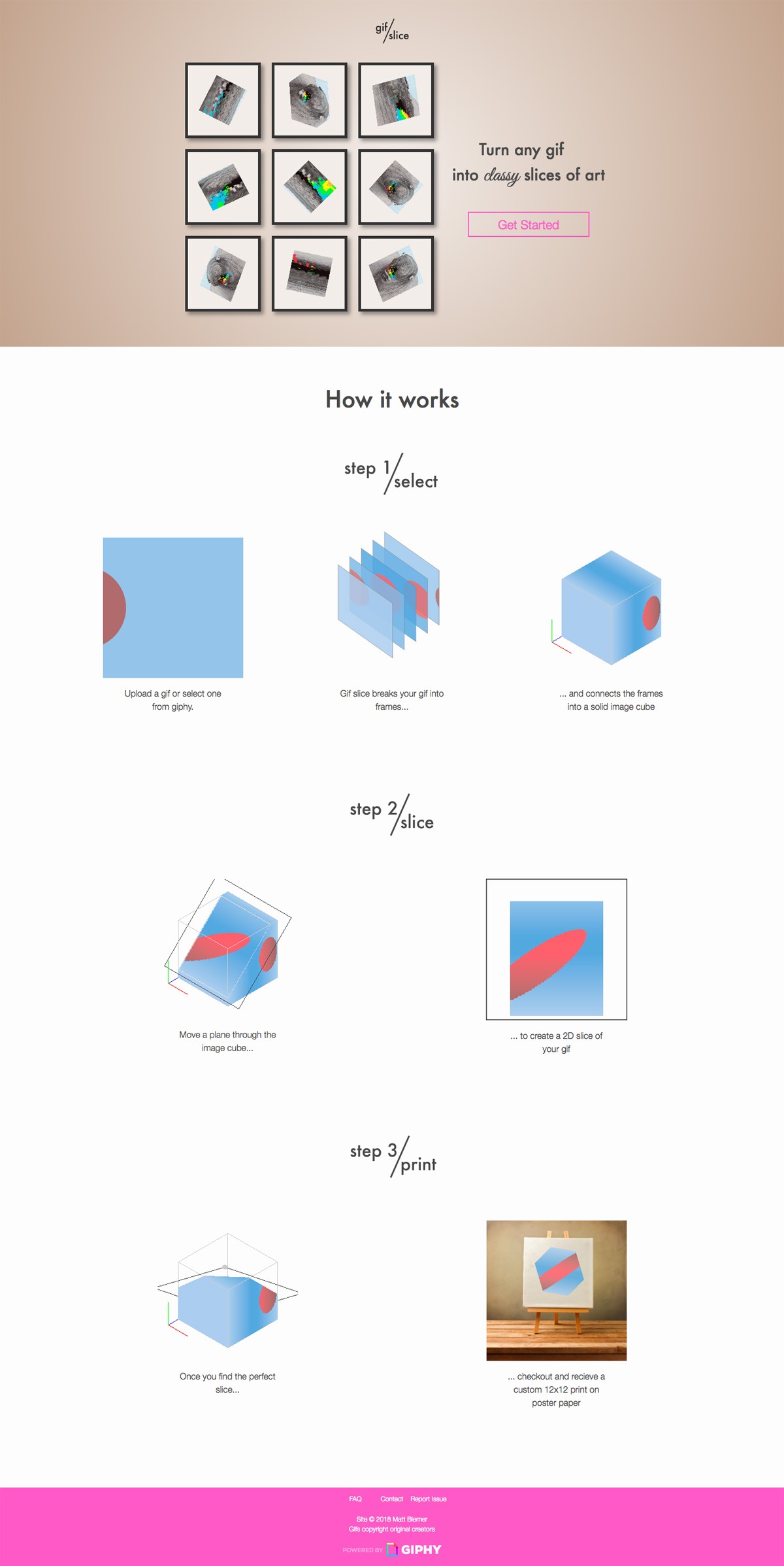 eCommerce website: Gif Slice