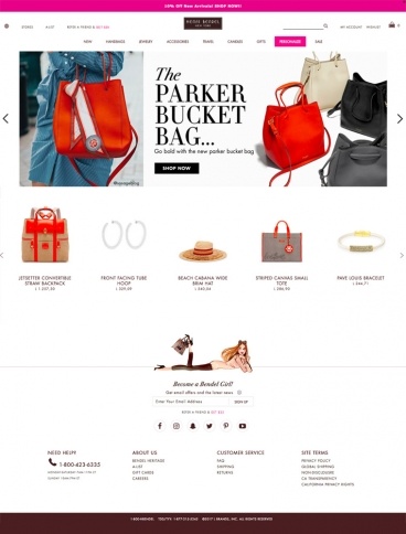 eCommerce website: Henri Bendel