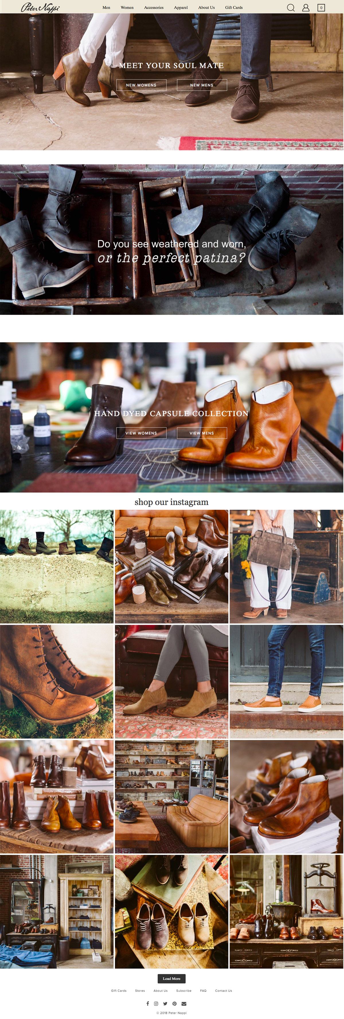 eCommerce website: Peter Nappi