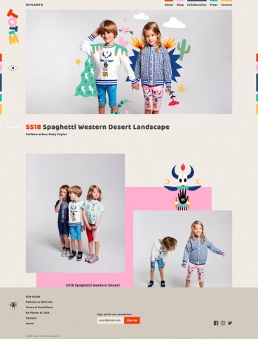 eCommerce website: The Totem Kids