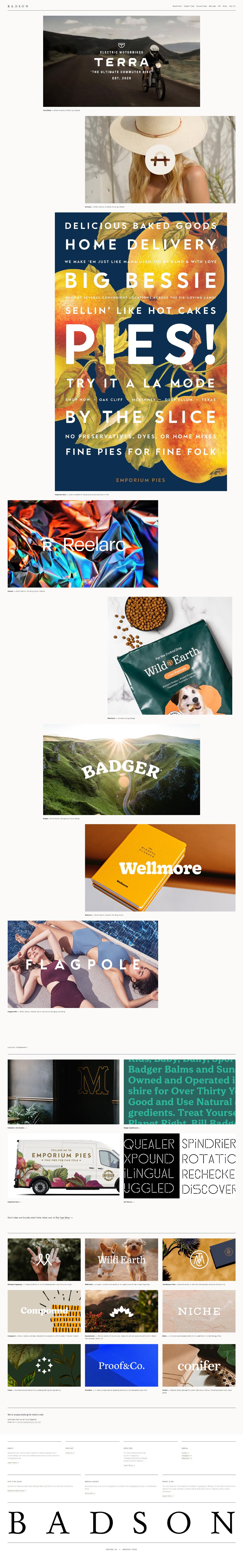 eCommerce website: Badson