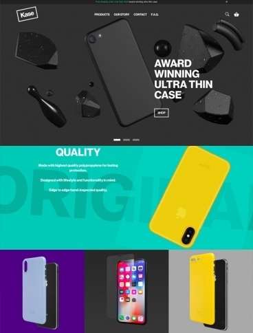 eCommerce website: Kase
