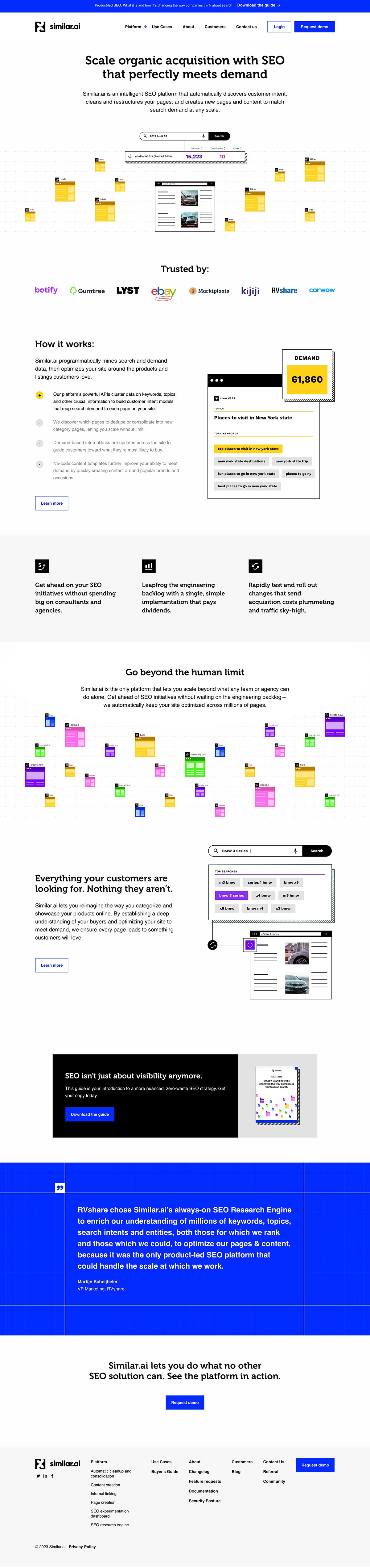 eCommerce website: Similar.ai