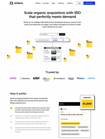 eCommerce website: Similar.ai
