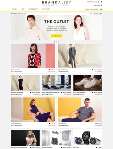 eCommerce website: Brand Alley